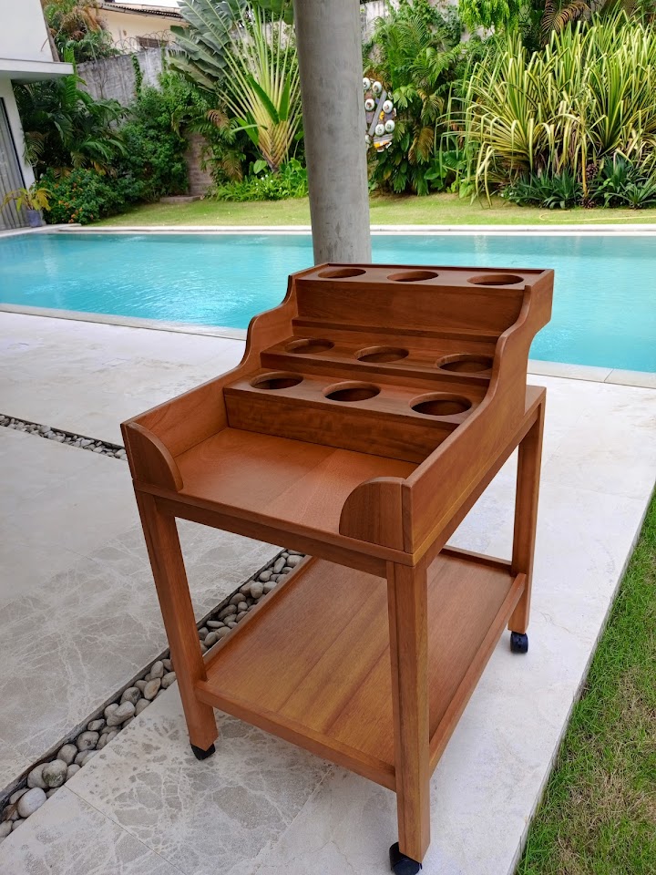 Set en bois pour bouteille